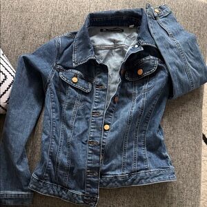 Lee Blue Denim Jacket with Gold Buttons